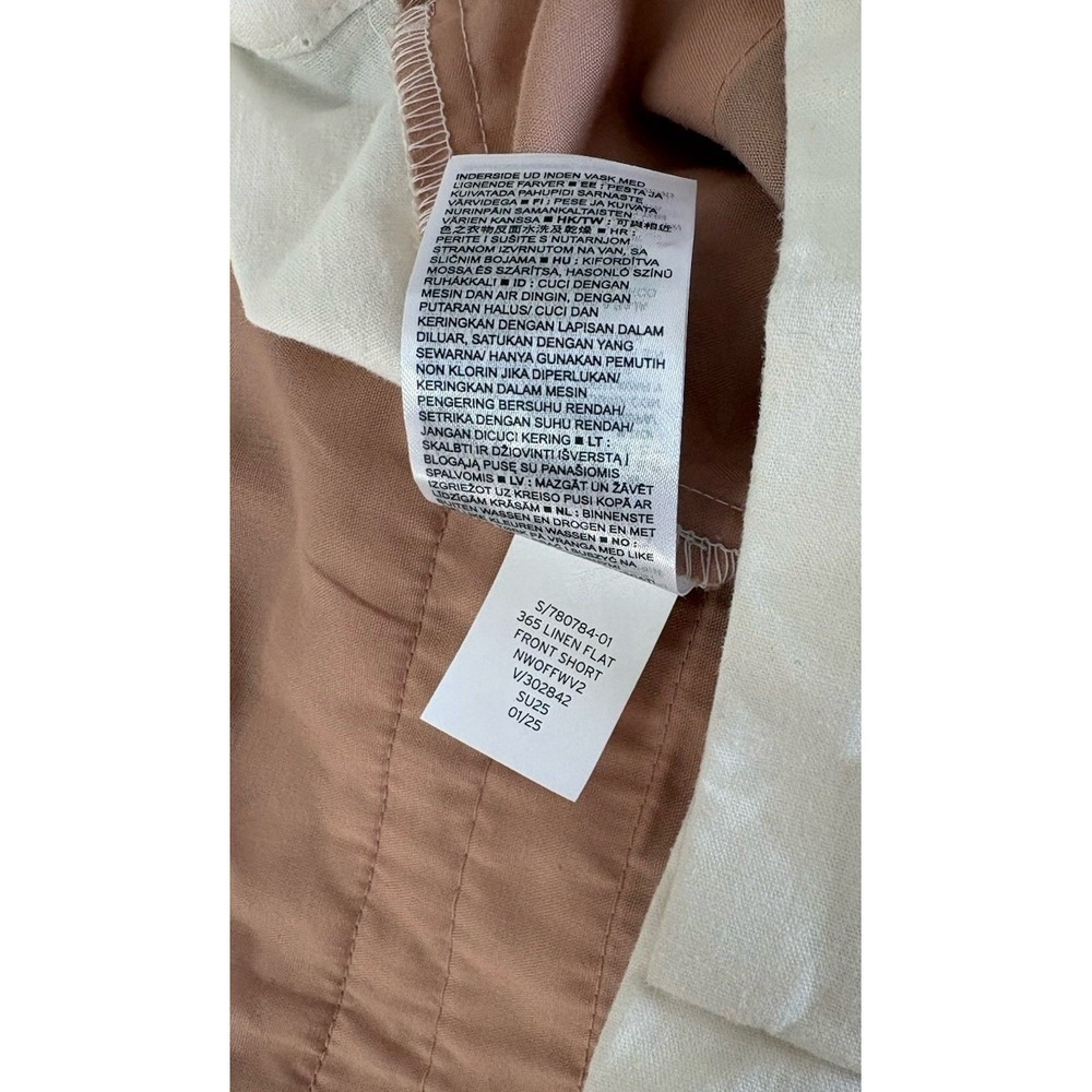 NWT Gap 365 Low Rise Linen Blend Trouser Shorts White Size 18, 9" Inseam 780784 - Picture 10 of 13